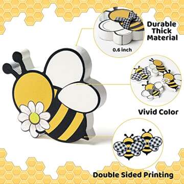 WATINC Bee Tiered Tray Decor for Summer Parties