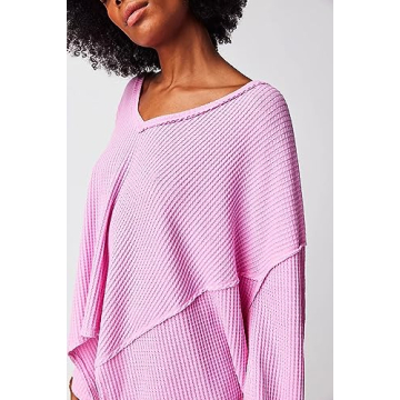 Stylish Women's Casual Waffle Knit Off Shoulder Sweater