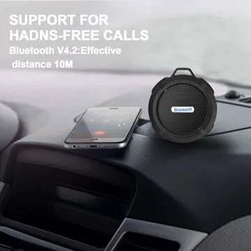 Outdoor Waterproof Shower Speaker, Portable & Compact