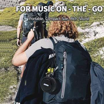 Outdoor Waterproof Shower Speaker, Portable & Compact