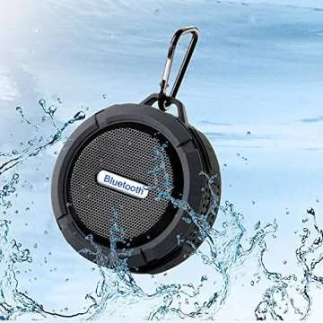 Outdoor Waterproof Shower Speaker, Portable & Compact