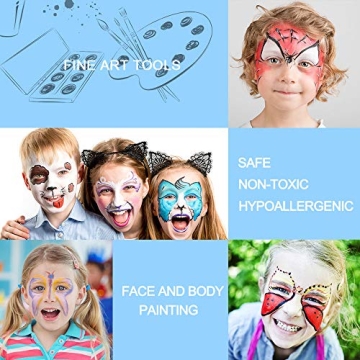 MayMoi Tempera Paint Sticks, Washable Paint Sticks for Kids, Quick Drying & No Mess, Non-Toxic, Best Art Birthday Gifts for Kids (12 Colors)