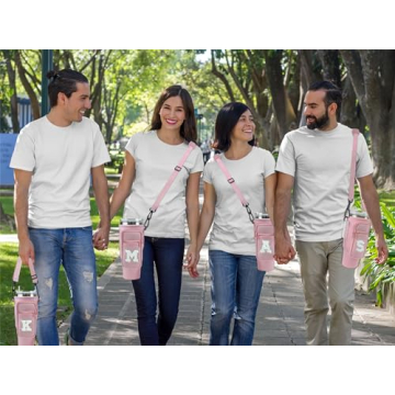 Janhavi Initial Carrier for Stanley Tumbler 40 oz with Strap