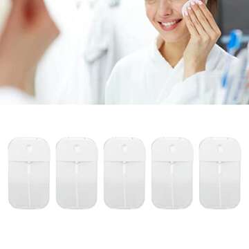 5pcs Nail Polish Remover Holder Container, 1.7oz/50ml Portable Refillable Clear Empty Travel Bottles...