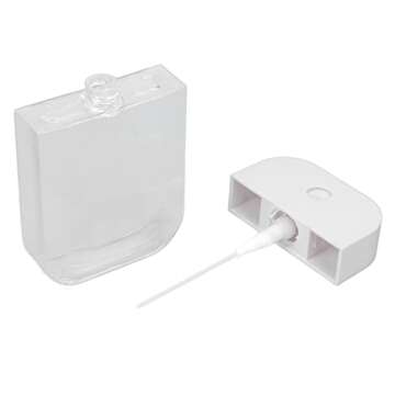 5pcs Nail Polish Remover Holder Container, 1.7oz/50ml Portable Refillable Clear Empty Travel Bottles for Nail Polish and Makeup Remover