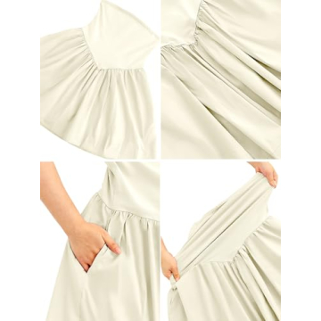 OFSOAK Strapless Tube Summer Dress for Women