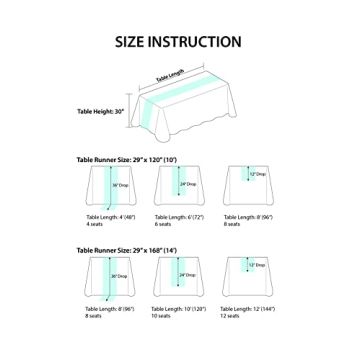 Ling's Moment 10Ft Ivory Table Runner Cheesecloth Beige Cream White Table Runner Gauze Semi-Sheer Tablecloth for Wedding Party Bridal Shower Boho Table Decor…