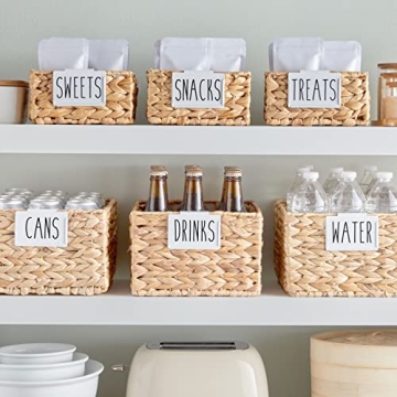 Metal Basket Label Clips for Kitchen Storage Organization