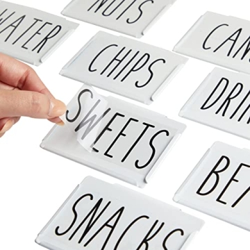 Metal Basket Label Clips for Kitchen Storage Organization