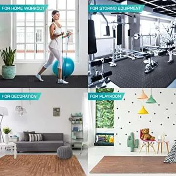 Yes4All Interlocking Foam Mats - Versatile Floor Tiles