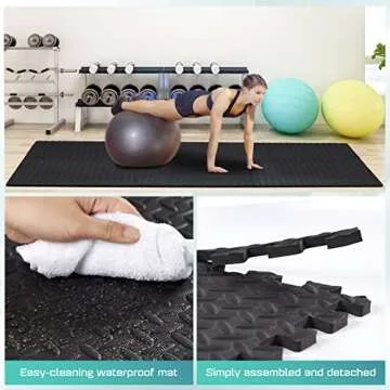 Yes4All Interlocking Foam Mats - Versatile Floor Tiles