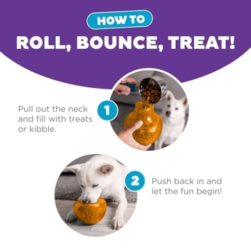 Interactive Treat Dispensing Dog Toy for Engaged Play