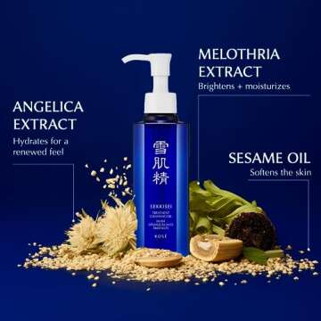 SEKKISEI Treatment Cleansing Oil, Facial Cleanser & Makeup Remover, 10.1 Ounce