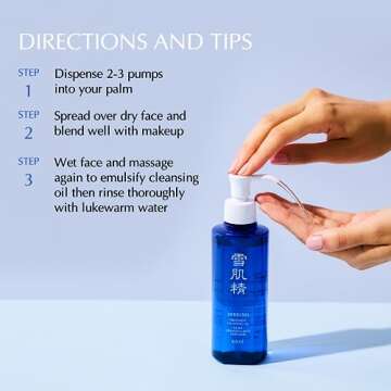 SEKKISEI Treatment Cleansing Oil, Facial Cleanser & Makeup Remover, 10.1 Ounce