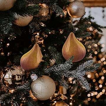 Luckforest 6pcs Artificial Fig for Home and Kitchen Decor