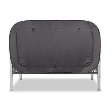 Privacy Pop Bed Tent Twin Black Innovative Sleep Solution