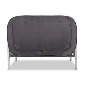 Privacy Pop Bed Tent Twin Black Innovative Sleep Solution