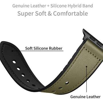 OUHENG Premium Sweatproof Apple Watch Band for All Models