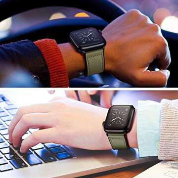 OUHENG Premium Sweatproof Apple Watch Band for All Models