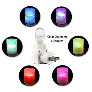 Venhoo Himalayan Salt Lamp for Bedroom Decoration and Lighting