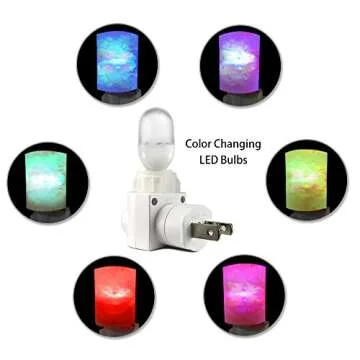 Venhoo Himalayan Salt Lamp for Bedroom Decoration and Lighting