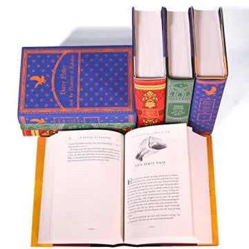 Juniper Books Harry Potter Boxed Set: House Mashup Edition | 7-Volume Hardcover Book Set with Custom Designed Dust Jackets published by Scholastic | J.K. Rowling | Includes all 7 Harry Potter Books