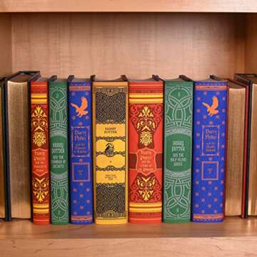 Juniper Books Harry Potter Boxed Set: House Mashup Edition | 7-Volume Hardcover Book Set with Custom Designed Dust Jackets published by Scholastic | J.K. Rowling | Includes all 7 Harry Potter Books