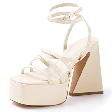 Coutgo Women's Platform High Heels - Stylish Summer Sandals