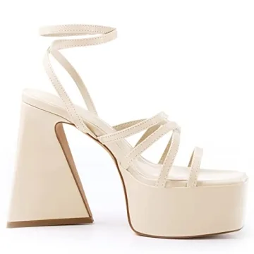 Coutgo Women's Platform High Heels - Stylish Summer Sandals