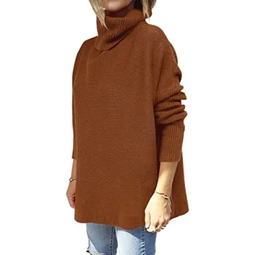 Chic ANRABESS Oversized Turtleneck Sweater for Fall