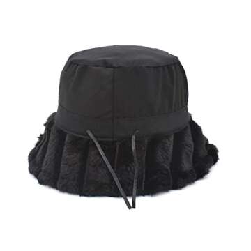 Trendy Women's Fleece Bucket Hat for Winter Warmth