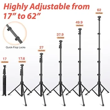 Aureday 10'' Selfie Ring Light with Adjustable Tripod