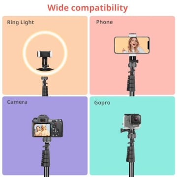 Aureday 10'' Selfie Ring Light with Adjustable Tripod