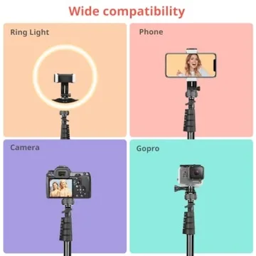 Aureday 10'' Selfie Ring Light with Adjustable Tripod