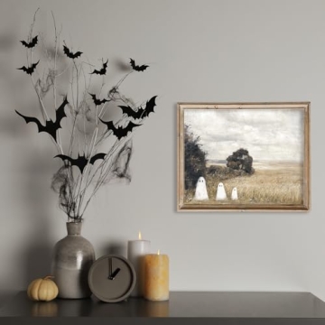 Vintage Ghost Wall Art Prints for Halloween Decor