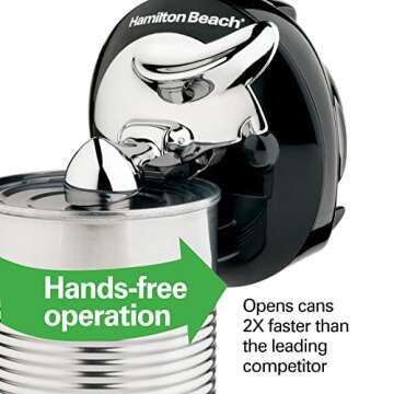 Handheld Electric Can Opener - Rechargeable and Easy to Use