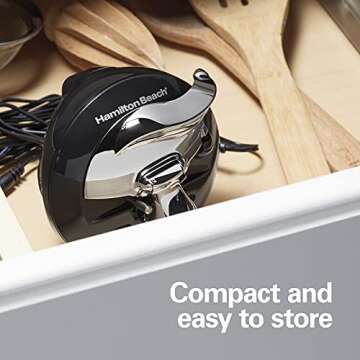 Handheld Electric Can Opener - Rechargeable and Easy to Use