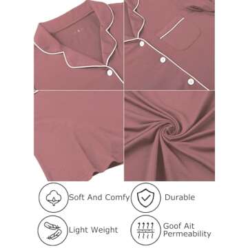 Leikar Womens Maternity Pajamas Postpartum Outfits Sleepwear Shorts Lounge Set