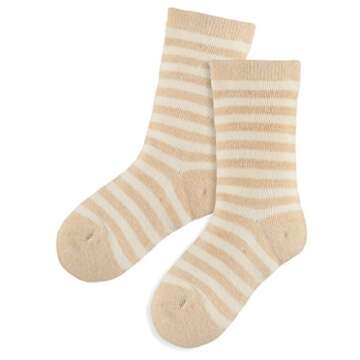 GoBabyGreen Certified Organic Cotton Baby Socks: Natural Colors, No Dyes