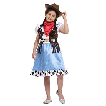 Spooktacular Creations Blue Cowgirl Costume for Kids, Cow Girl Costume, Western cowgirl outfit for H...