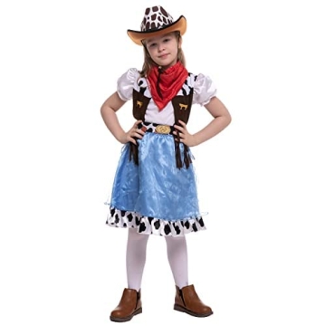 Spooktacular Creations Blue Cowgirl Costume for Kids