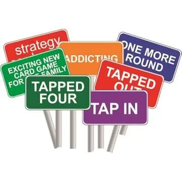 Tapped Four Card Game, 2 to 8 Players - Strategy, Luck, Laughter, Nonstop Fun for Family and Friends