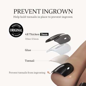 BTArtboxnails SCOATTIPS Toe Nail Tips - White Press On Toenails for Women, 160 Pcs 16 Sizes Soft Gel Toe Nail Press Ons, Soak Off Acrylic Fake Toe Nail Extensions (Include Nail Tips ONLY)