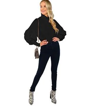 Romwe Casual Soft Black Sweater for Chic Comfort