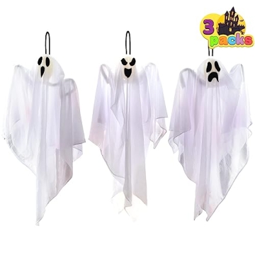 JOYIN 3-Pack Halloween Hanging Ghost Decorations