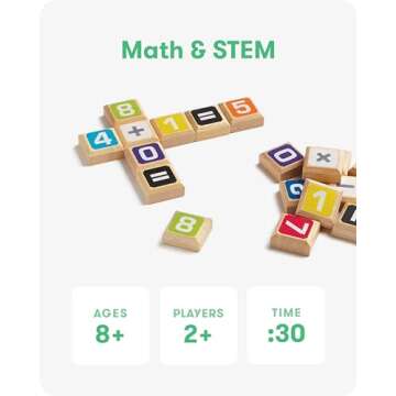 SimplyFun Sumology Math Game - One of The Most Fun Math Games for Kids Ages 8-12 - Practice Addition, Subtraction, Multiplication and Division - 2 or More Players or Play in Teams!
