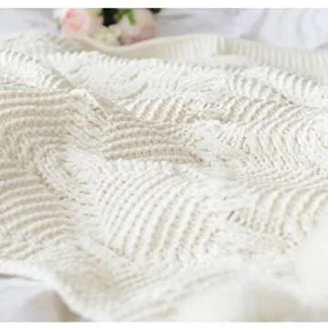 DONEUS Soft Warm Pom Pom Throw Blanket for Home Lifestyle