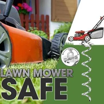 Eurmax USA Heavy Duty Spiral Stakes Kit for Outdoors