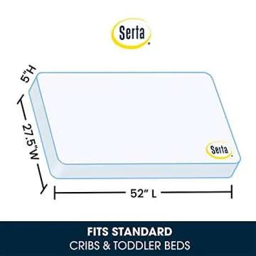 Serta Tranquility Eco Firm 2-Stage Crib Mattress - Safe & Smart