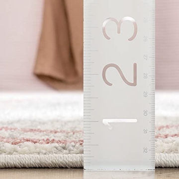 Well Woven Merri Pink Ivory Rug 5x7 - Perfect for Kids